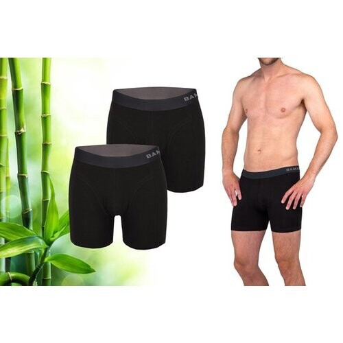 Tweedekans Bamboo - Boxershort Heren - Bamboe - 2 Stuks - Zwart - XL - Ondergoed Heren - Heren Ondergoed - Boxer - Bamboe Boxershorts Voor Mannen Tweedehands