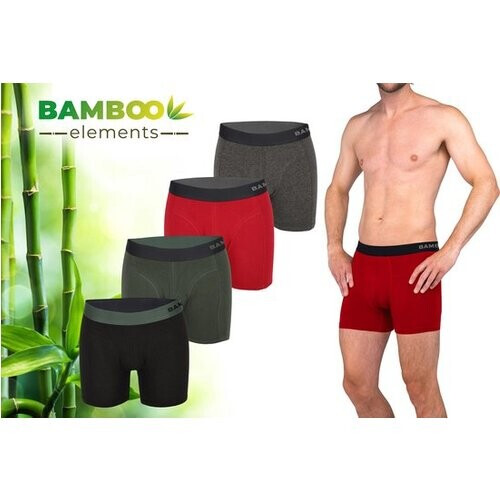 Tweedekans Bamboo Elements - Boxershort Heren - Bamboe - 4 Stuks - Maat L Tweedehands
