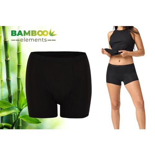 Tweedekans Bamboo Elements - Menstruatie Ondergoed - Hipster - Zwart - Period Underwear - Menstruatieslip - Menstruatiebroekjes - Ondergoed Dames Boxershort Tweedehands