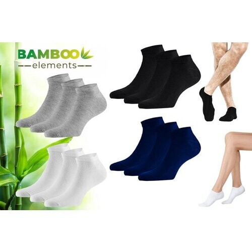 Tweedekans Bamboo Elements - Sneakersokken 12-Paar - Assorti – 43-46 - Bamboe Sokken – Sneakersokken Heren – Sneakersokken Dames - Sneaker Sokken Tweedehands