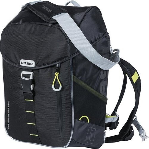 Tweedekans Basil Miles Fietsrugzak Nordlicht - Enkele fietstas - Zwart - 13 Liter Tweedehands