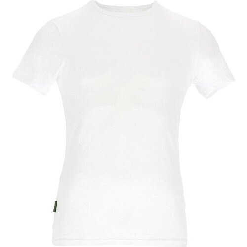 Tweedekans Basset Bamboe T-Shirt - Ronde Hals - Unisex - Wit - Maat XXL Tweedehands