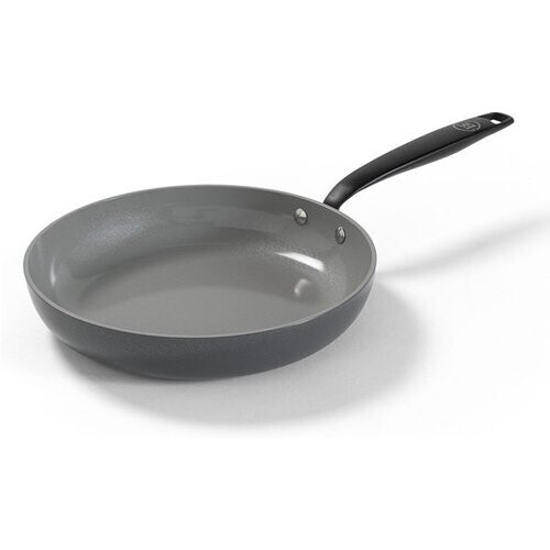 Tweedekans BE Living Essential Koekenpan - Ø 24 cm - Keramisch - PFAS vrij - Inductie - Grijs Tweedehands