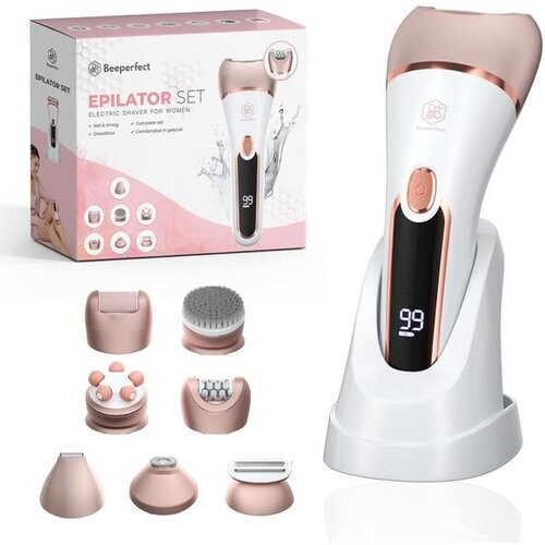 Tweedekans Beeperfect® 7 in 1 Epilator Voor Vrouwen - Scheerapparaat Vrouw - Bikinitrimmer - Oplaadbaar - Waterdicht - 7 Opzetstukken Tweedehands