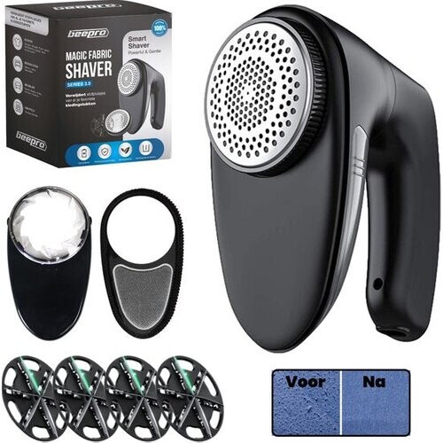 Tweedekans Beepro - Elektrische Pluizenverwijderaar - Ontpluizer - Ontpiller - Pluizentondeuse - Draadloos en Oplaadbaar - Zwart Tweedehands