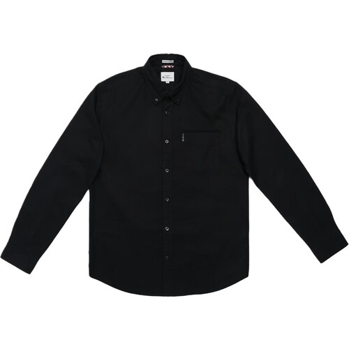 Tweedekans Ben Sherman Signature Oxford Overhemd Heren | Maat S | Zwart | 100% Biologisch Katoen Tweedehands