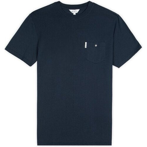 Tweedekans Ben Sherman Signature zak t-shirt - donker marineblauw - Maat S Tweedehands
