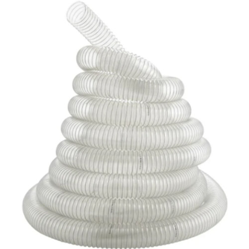 Tweedekans Bernardo – Afzuigslang – ø80 mm x 6 m – Transparant PVC – Flexibel & Slijtvast – Voor Houtbewerkingsmachines & Afzuiginstallaties – Duurzame Afzuigslang – 12-1076 Tweedehands