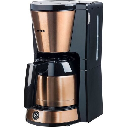 Tweedekans Bestron Koffiezetapparaat filterkoffie 900W - ACM1000CO - 1 L, 8 koppen - Thermoskan - Koper - 5 jaar garantie