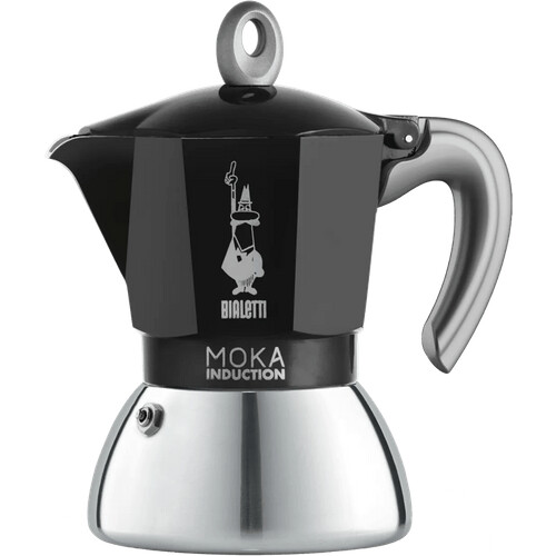 Tweedekans Bialetti New Moka Induction Zwart 4 kopjes Tweedehands