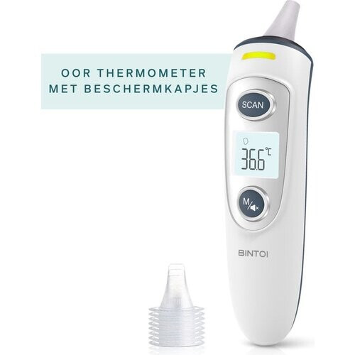 Tweedekans BINTOI X210 -Digitale Oor Thermometer – Koortsthermometer – Snel en Nauwkeurig Temperatuurmeting Tweedehands