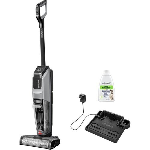 Tweedekans BISSELL CrossWave® OmniForce™ Select Vloerreiniger - Draadloze Stofzuiger met Dweilfunctie - Vlekkenreiniger voor Harde Vloeren - Snoerloze Steelstofzuiger - 2 in 1 Vacuum Cleaner met LED - Extra Krachtig 31aW - ZeroGap Technologie™ - 3912N Tweedehands