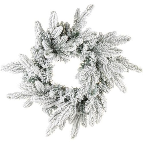 Tweedekans Bizzotto Harvard boho sneeuwkrans D60 cm – natuurtinten met sneeuweffect Tweedehands