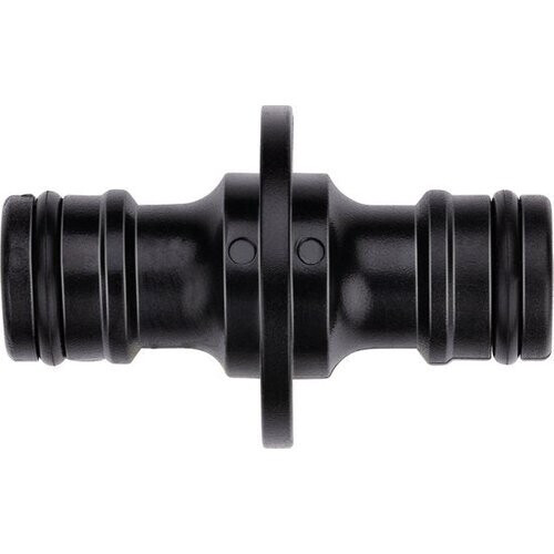 Tweedekans BLACK+DECKER Tussenstuk Tuinslang - ⌀ 3.2 x 5.2 CM - Verbind 2 Slangen - Zwart Tweedehands
