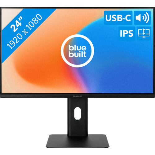 Tweedekans BlueBuilt 24 inch Full HD Monitor met USB C Tweedehands