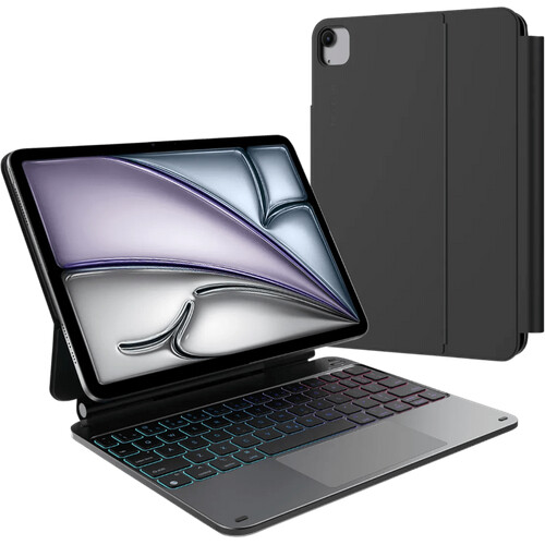 Tweedekans BlueBuilt Apple iPad Air (2026/2025/2024) 11 inch Toetsenbord Hoes QWERTY Zwart Tweedehands