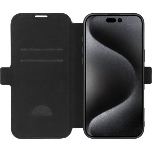 Tweedekans BlueBuilt Apple iPhone 16 Pro Max Book Case Leer Zwart Tweedehands