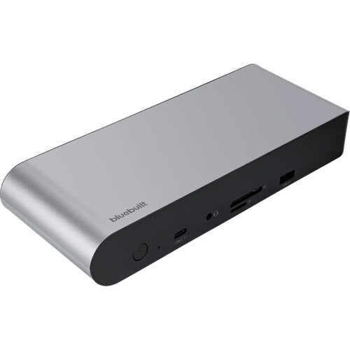 Tweedekans BlueBuilt DisplayLink Docking Station Pro met USB-C Zilver Tweedehands