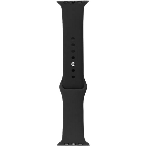 Tweedekans BlueBuilt Siliconen Bandje Zwart voor Apple Watch 44/45/46mm Tweedehands