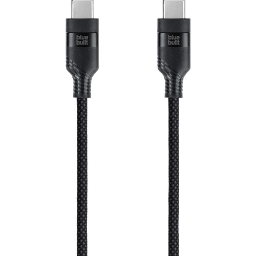 Tweedekans BlueBuilt Usb C naar Usb C Kabel 1,5m Nylon Zwart Tweedehands