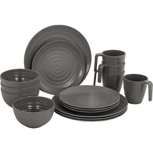 Tweedekans Bo-Camp - Servies - Stone - 16 Stuks - Grijs Tweedehands
