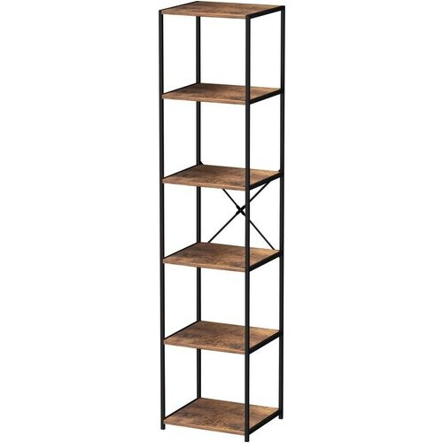 Tweedekans Boekenkast wandkast Stoer - industrieel - metaal hout - 40 x 40 x 174 cm Tweedehands