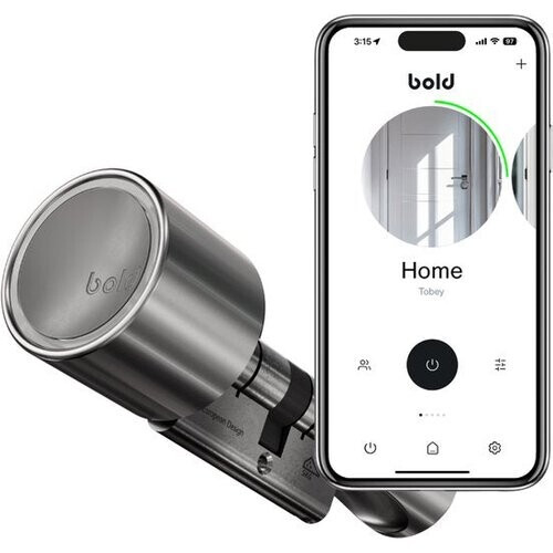 Tweedekans Bold Cilinder - Bold Smart Lock SX-63 - Slim deurslot - RVS - Zilver Tweedehands