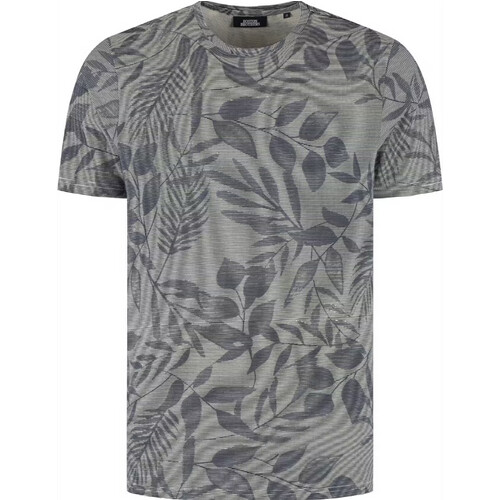 Tweedekans Boston Brothers – All Over Print Jersey T-Shirt – Zacht & Comfortabel – Navy – Maat XL Tweedehands