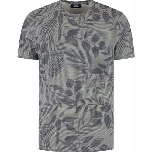 Tweedekans Boston Brothers – All Over Print Jersey T-Shirt – Zacht & Comfortabel – Navy – Maat M Tweedehands