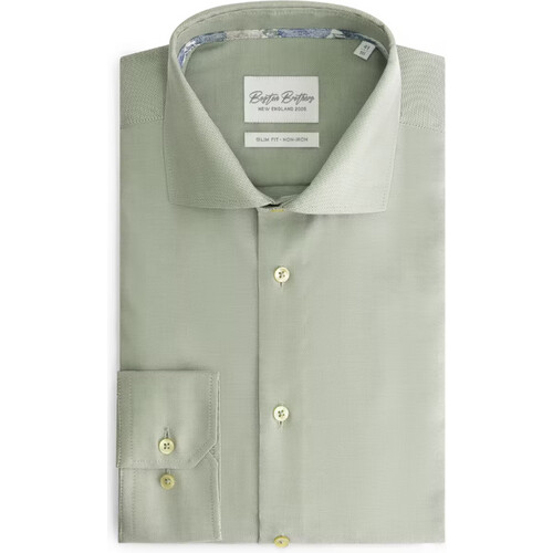 Tweedekans Boston Brothers Non Iron Overhemd – Heren | Slim Fit, Wide Spread Kraag | Oxford Katoen BBO35S110 Tweedehands