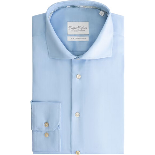 Tweedekans Boston Brothers Wide Spread Overhemd - maat 41 - licht blauw - heren Tweedehands