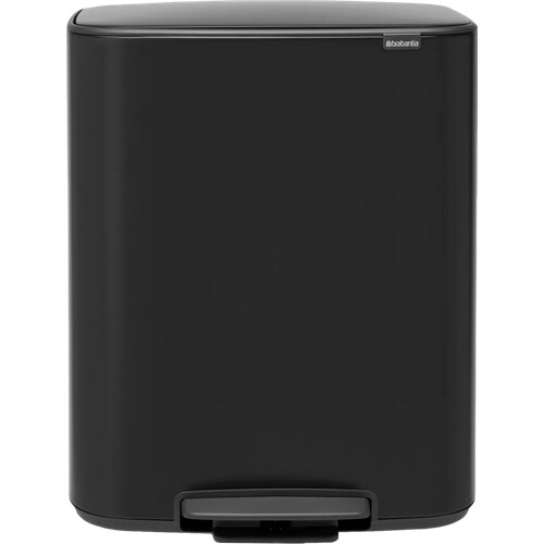 Tweedekans Brabantia Bo Pedal Bin 2 x 30 Liter Matt Black Tweedehands
