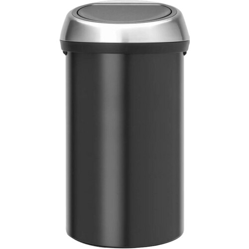 Tweedekans Brabantia Touch Bin 60 Liter Matt Black Fingerprint Proof Tweedehands