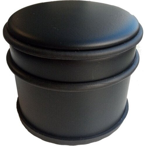 Tweedekans BRASQ Deurstopper met anti slip Zwart 1,1 Kg - Voor binnen en buiten - Deurbuffer met rubberen bescherming Ø9 x 7,5 cm Tweedehands