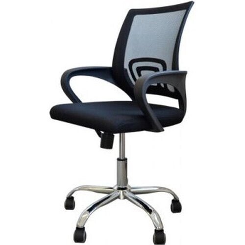 Tweedekans BRASQ OC100 Ergonomische Bureaustoel Zwart met Ademend Mesh - Bureaustoelen - In hoogte verstelbaar - Gaming stoel 49 x 47 x 87 cm Tweedehands
