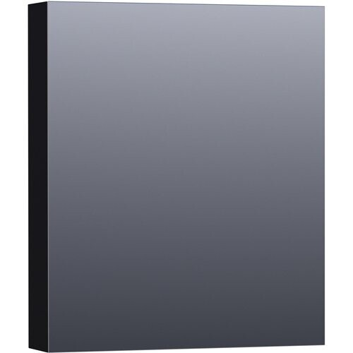 Tweedekans Brauer Dual 60 spiegelkast - 60 cm - zwart - met verlichting en dubbele spiegel Tweedehands