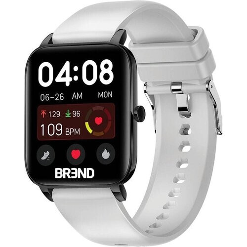 Tweedekans BREND BR-2223 Smartwatch - Stappenteller, Hartslagmeter, Bloeddrukmeter - Sporthorloge - Voor Dames & Heren - Wit Tweedehands