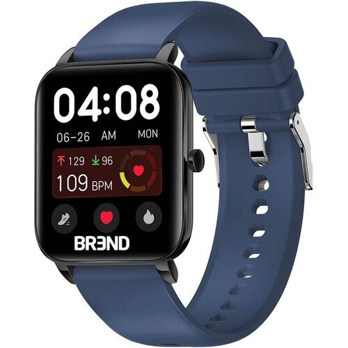 Tweedekans BREND Smartwatch voor Dames en Heren - Stappenteller, Bloeddrukmeter en Hartslagmeter - Sporthorloge - Waterdicht – Blauw Tweedehands