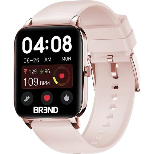 Tweedekans BREND Smartwatch voor Dames en Heren - Stappenteller, Bloeddrukmeter en Hartslagmeter - Sporthorloge - Waterdicht – Roze Tweedehands