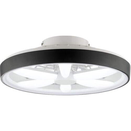 Tweedekans Brilliant Gaiano - Plafondventilator - Met verlichting - Ø 48 cm - LED 48W - Wit en RGB kleuren - Dimbaar - Timer - CCT - Zwart - Zeer stil Tweedehands