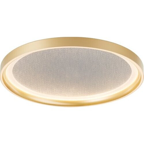 Tweedekans Brilliant Quito Plafondlamp – LED 30W – Ø42 cm – Goud – Modern Design met Glittereffect – 3-Staps Dimbaar Tweedehands