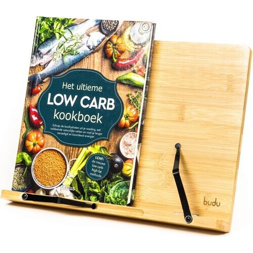 Tweedekans Budu Boekenstandaard – Boekenhouder – Book holder – Boekenstandaard bamboe hout – Tablethouder – Leesstandaard – Verstelbaar (5 standen) Tweedehands