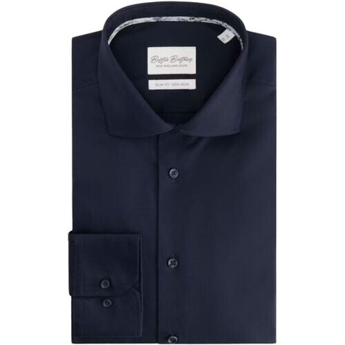 Tweedekans Business Shirt LS Non Iron Boston Brothers - BBO35S110-2083-2061 - Navy - Maat 39 Tweedehands