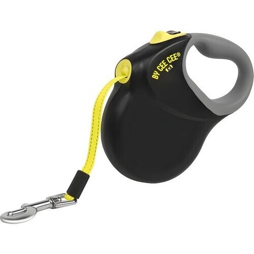 Tweedekans By Cee Cee Hondenriem 8 Meter - Looplijn voor Hond Tot 50KG - Zwart - Reflecterende Lijn - Stevig Robuust Materiaal - Soepele In -en Uitrol Tweedehands