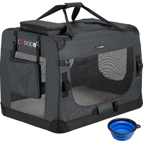 Tweedekans Cadoca Honden & Katten Reismand L - 70x52x50cm - Antraciet Tweedehands