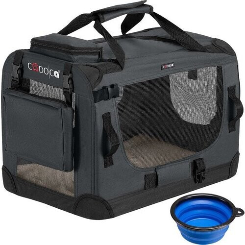 Tweedekans Cadoca Honden & Katten Reismand S - 51x35x36cm - Antraciet Tweedehands