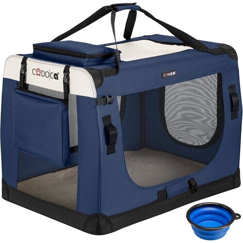 Tweedekans Cadoca Honden & Katten Reismand XL - 81x56x58cm - Marine Blauw Tweedehands