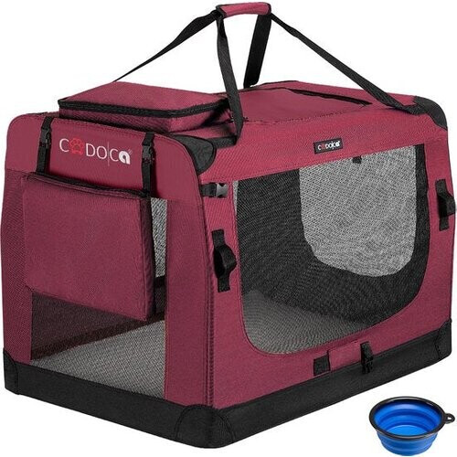 Tweedekans Cadoca Honden & Katten Reismand XXL - 90x59x65cm - Donker Rood Tweedehands