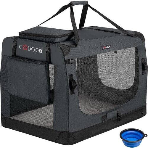 Tweedekans Cadoca Honden & Katten Reismand XXL - 90x60x66cm - Antraciet Tweedehands