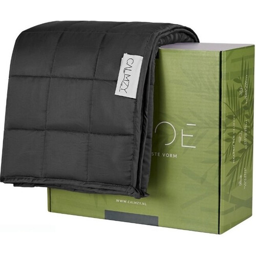 Tweedekans Calmzy Bamboe Verzwaringsdeken 8kg - Weighted blanket 150x200 cm - Zwaartedeken eenpersoons - Verzwaringsdekens te gebruiken met eigen dekbedovertrek - Verzwaarde deken 1 persoons - Gewichtsdeken - 4 seizoenen Tweedehands